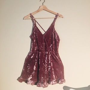 Velvet romper- PacSun Kendall and Kylie